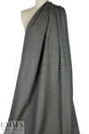 rayon blend bengaline glen plaid woven - charcoal 1.625 yds