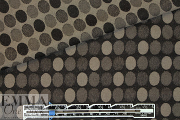 designer taupey oval graphic bengaline stretch jacquard