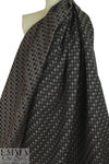 designer taupey oval graphic bengaline stretch jacquard