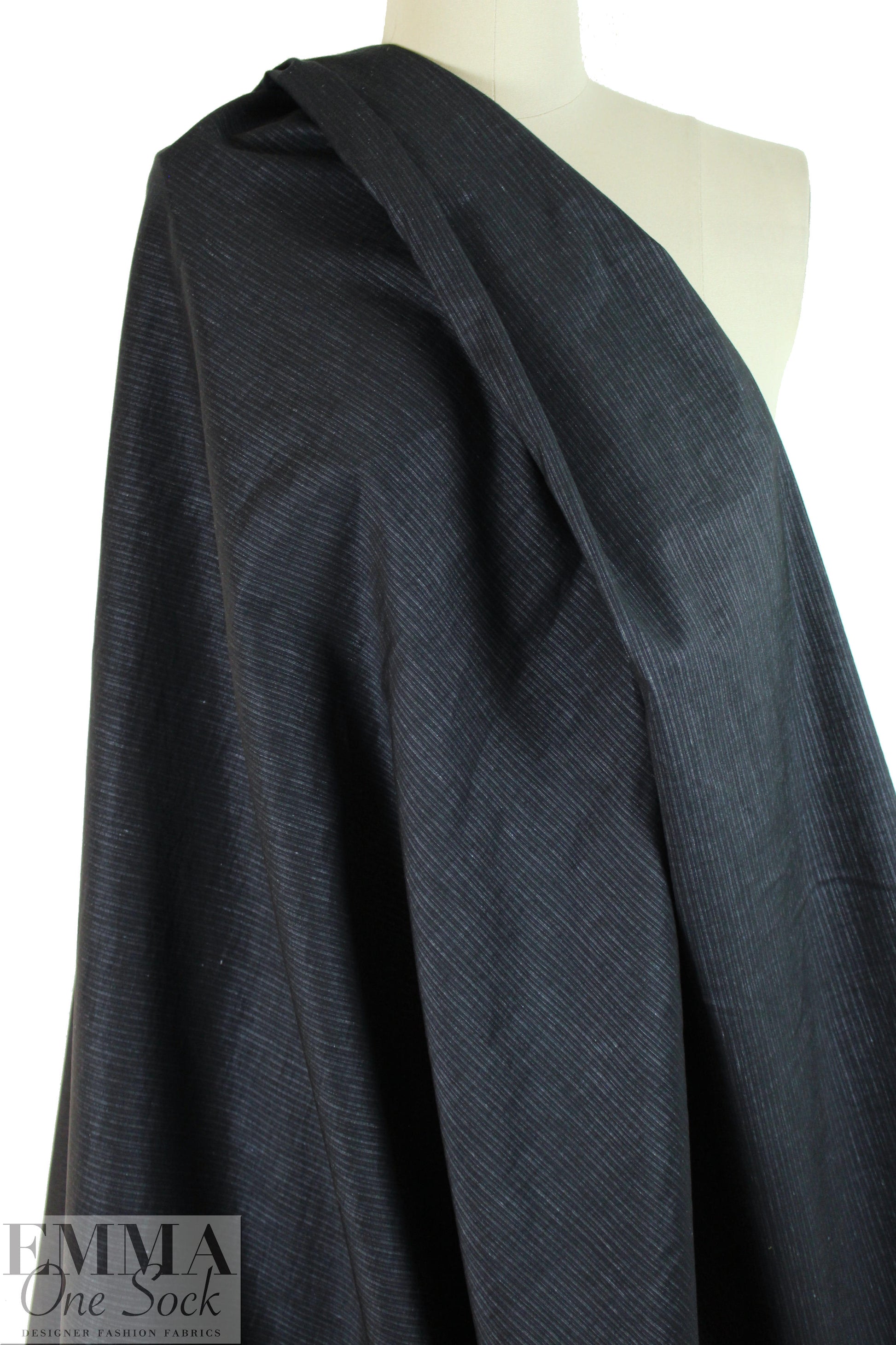 The0ry indigo stripe bengaline stretch denim
