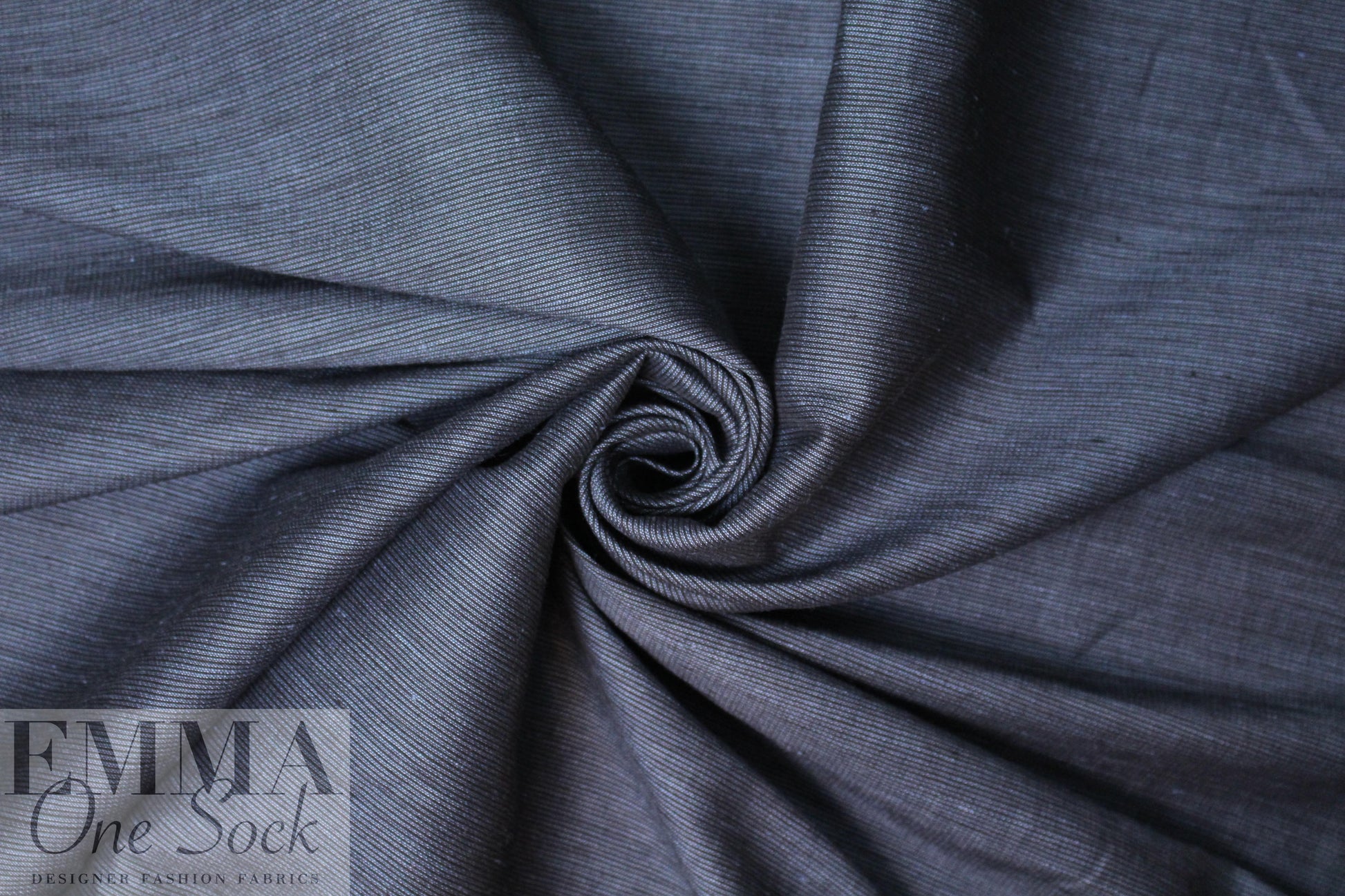 Italian linen/viscose stretch bengaline stripe 1 yard