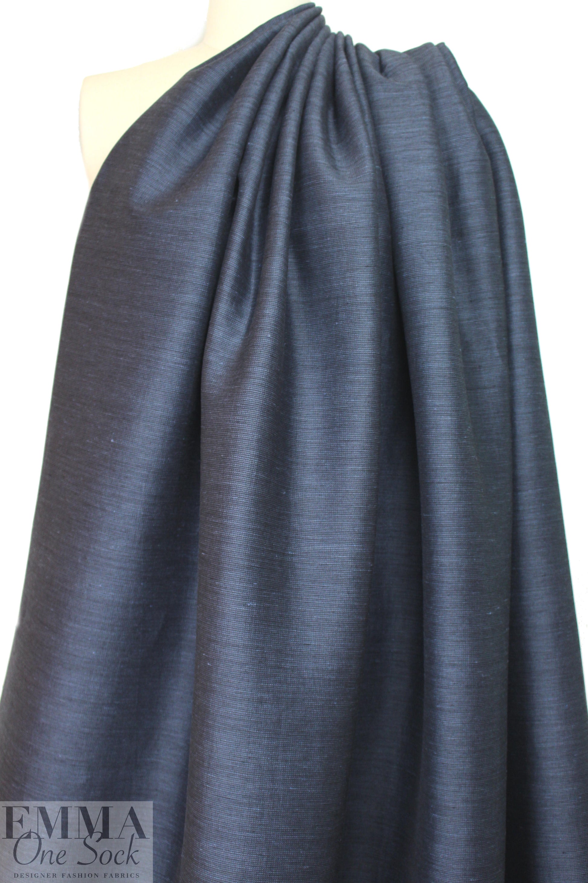 Italian linen/viscose stretch bengaline stripe