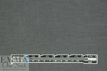 Italian charcoal micro-stripe bengaline stretch woven 1 yard