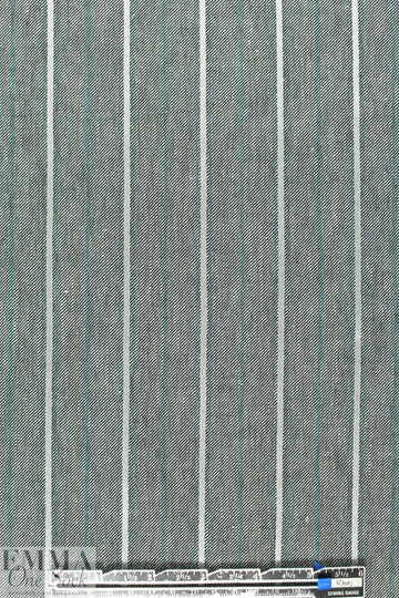Italian cotton blend stretch bengaline stripe
