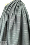 Italian cotton blend stretch bengaline stripe