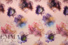 NY designer 'crystal flowers' silk stretch charmeuse .625 yds