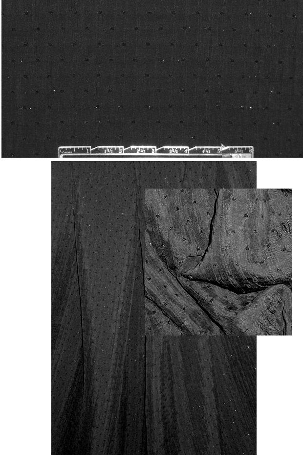 Sara Campbe11 black 2-ply textured eveningwear .75 yds