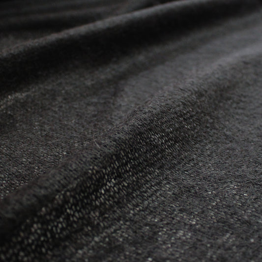 sweater knit, lightweight luxury wool blend - black
