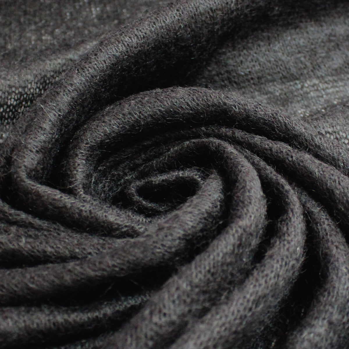 sweater knit, lightweight luxury wool blend - black