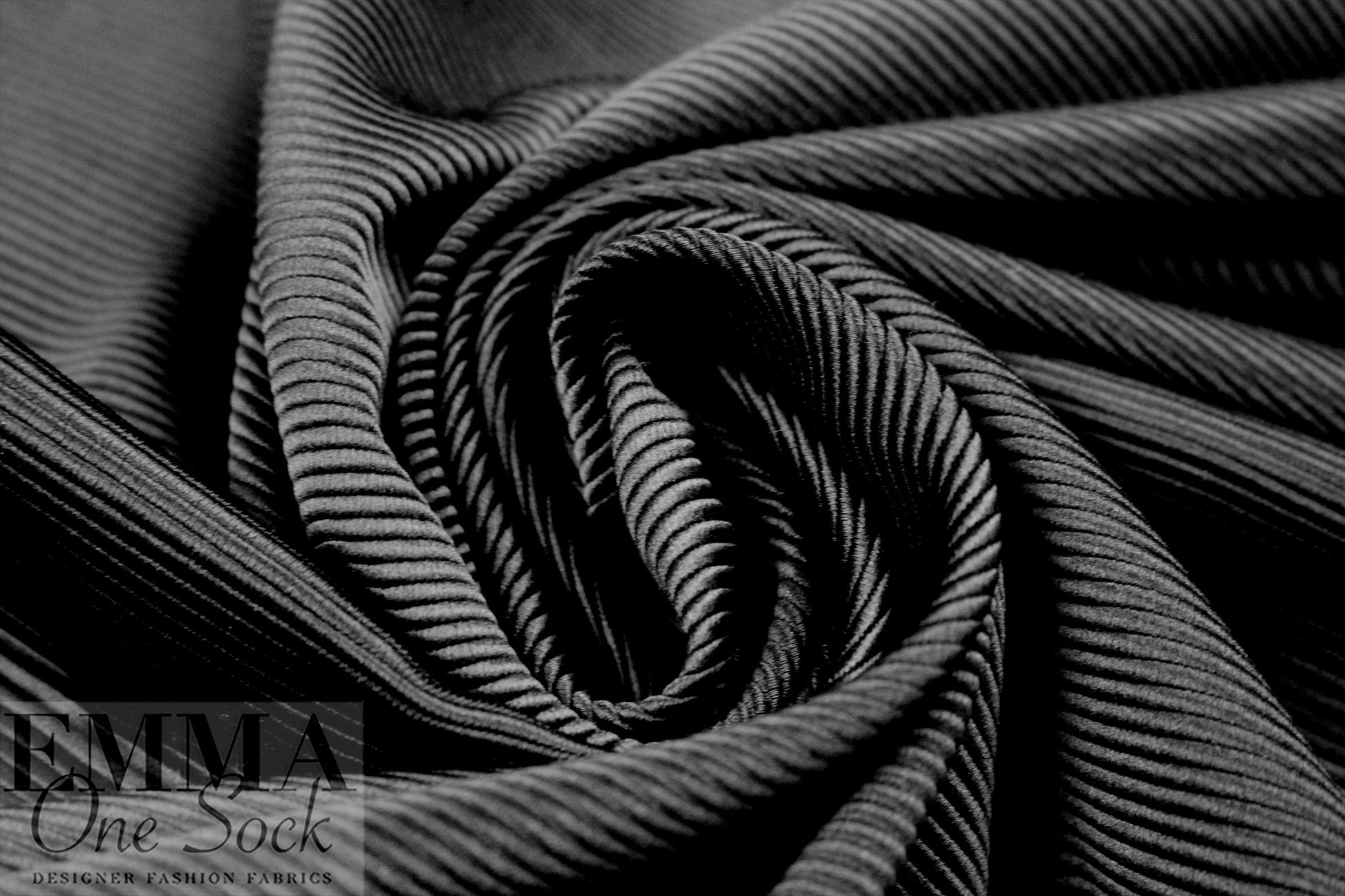CA designer dressy ottoman rib woven - jet black .625 yds