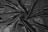 NY designer plisse' textured black on black fancy weave
