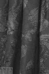 NY designer plisse' textured black on black fancy weave