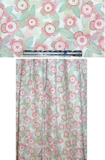 'Pure Delight Pink' floral print 100% cotton USA