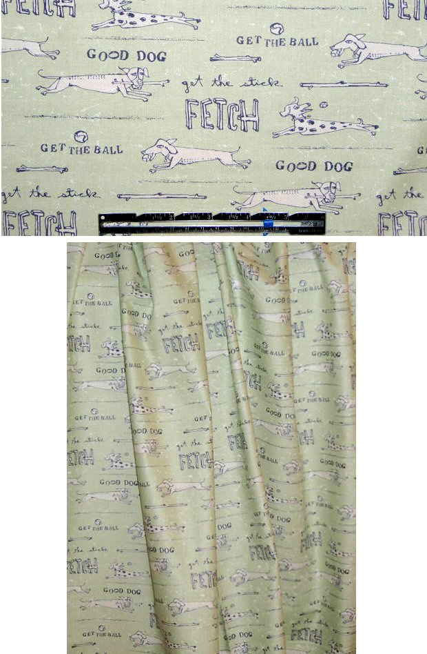 'Unleashed' #2 doggie print 100% cotton USA