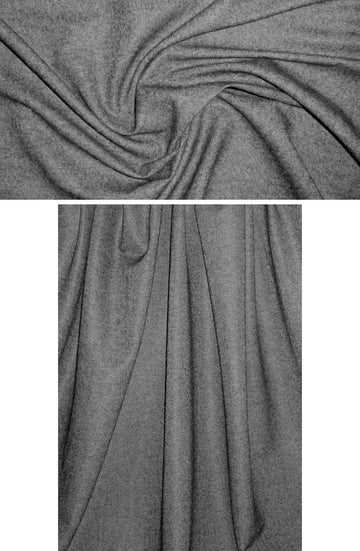 The0ry viscose/wool/silk fancy weave - charcoal 1.25 yd