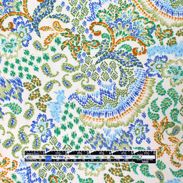 'Positano paisley' rayon challis blouseweight, Oeko-Tex cert. .75 yds
