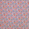 'floral fields' rayon challis, Oeko-Tex cert. - clementine/jade 1.5 yds