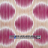 Italian 'good vibrations' viscose challis woven - sangria/tan