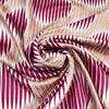 Italian 'good vibrations' viscose challis woven - sangria/tan 1.75 yd