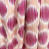 Italian 'good vibrations' viscose challis woven - sangria/tan