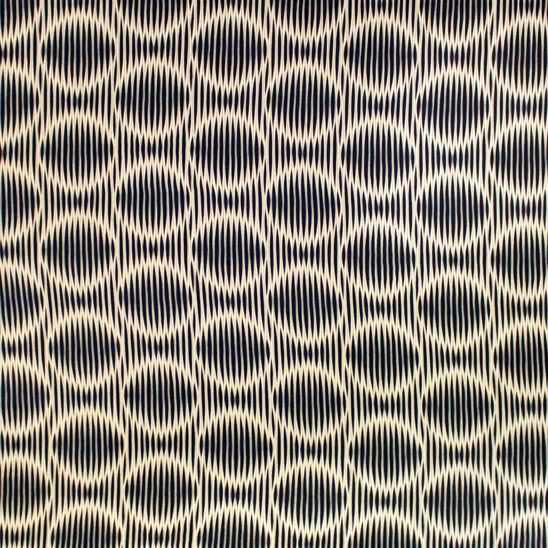 Italian 'good vibrations' viscose challis woven 1 yard