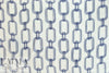 NY designer silk crepe de chine - navy chains