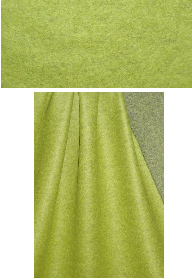 Italian boiled wool sweater knit - kiwi .875 yds