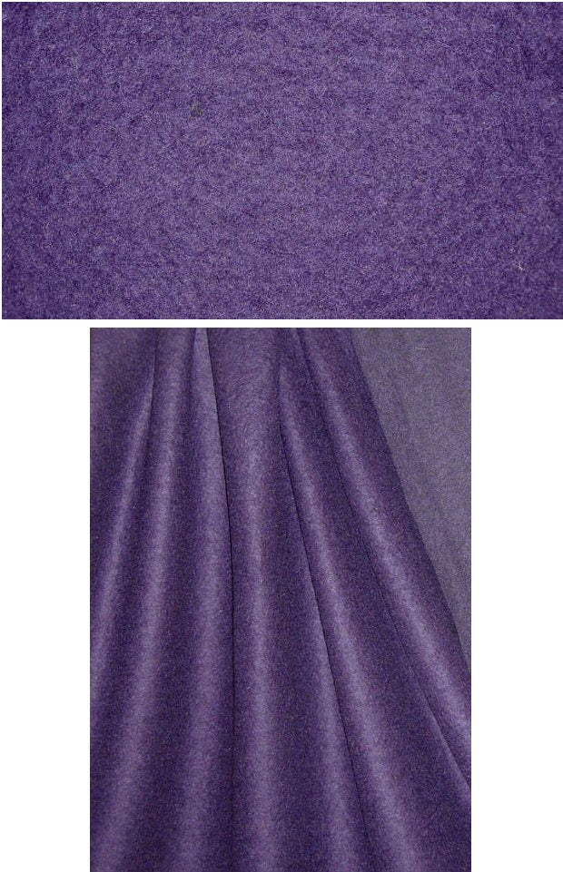 Italian 'boiled' wool sweater knit - aubergine 1.66 yd