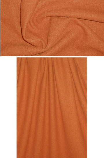 Italian textured boiled wool knit - terracotta 1.875 yds