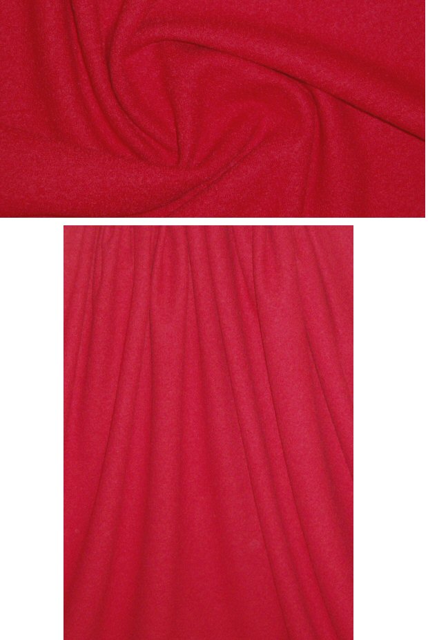 Italian textured boiled wool knit - cayenne