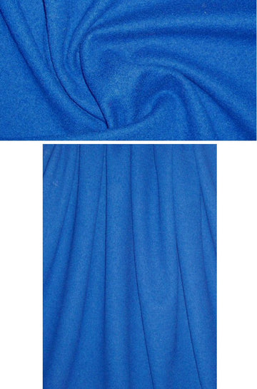 Italian textured boiled wool knit - cobalt