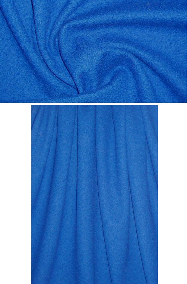 Italian textured boiled wool knit - cobalt .75 yds