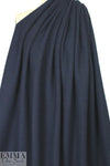 Italian dark navy boiled wool knit coating 1 yard