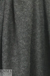 boiled wool knit coating - charcoal heather