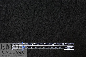 luxury boiled wool knit coating - black 2 yd