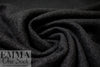 luxury boiled wool knit coating - black 2 yd