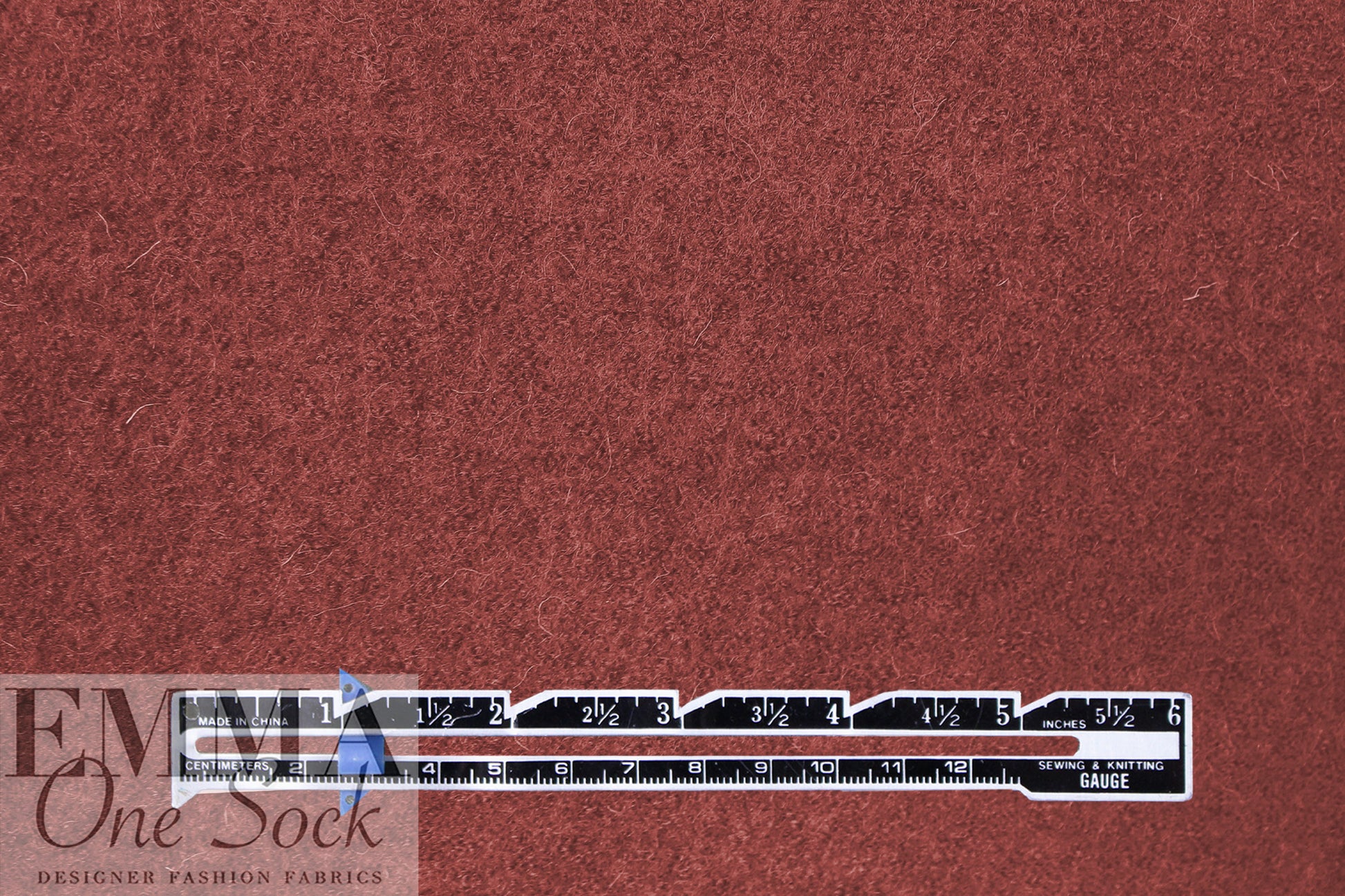 luxury boiled wool knit coating - orange spice 2.75 yds