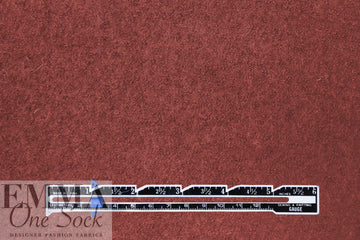 luxury boiled wool knit coating - orange spice 1.75 yd