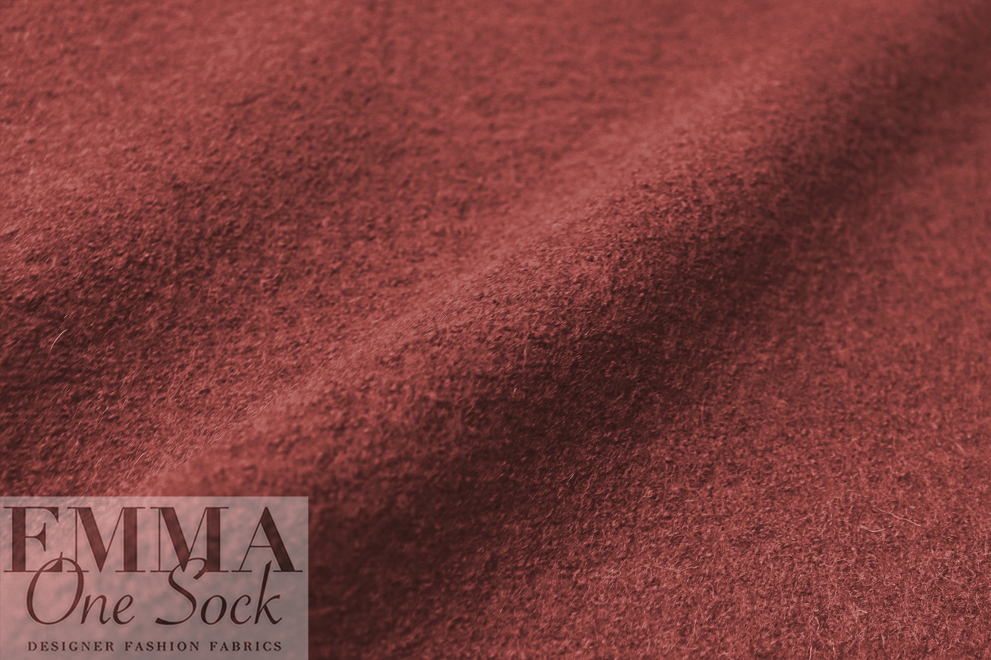 luxury boiled wool knit coating - orange spice 2.75 yds