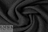 Italian boiled wool knit coating - black 1.25 yds