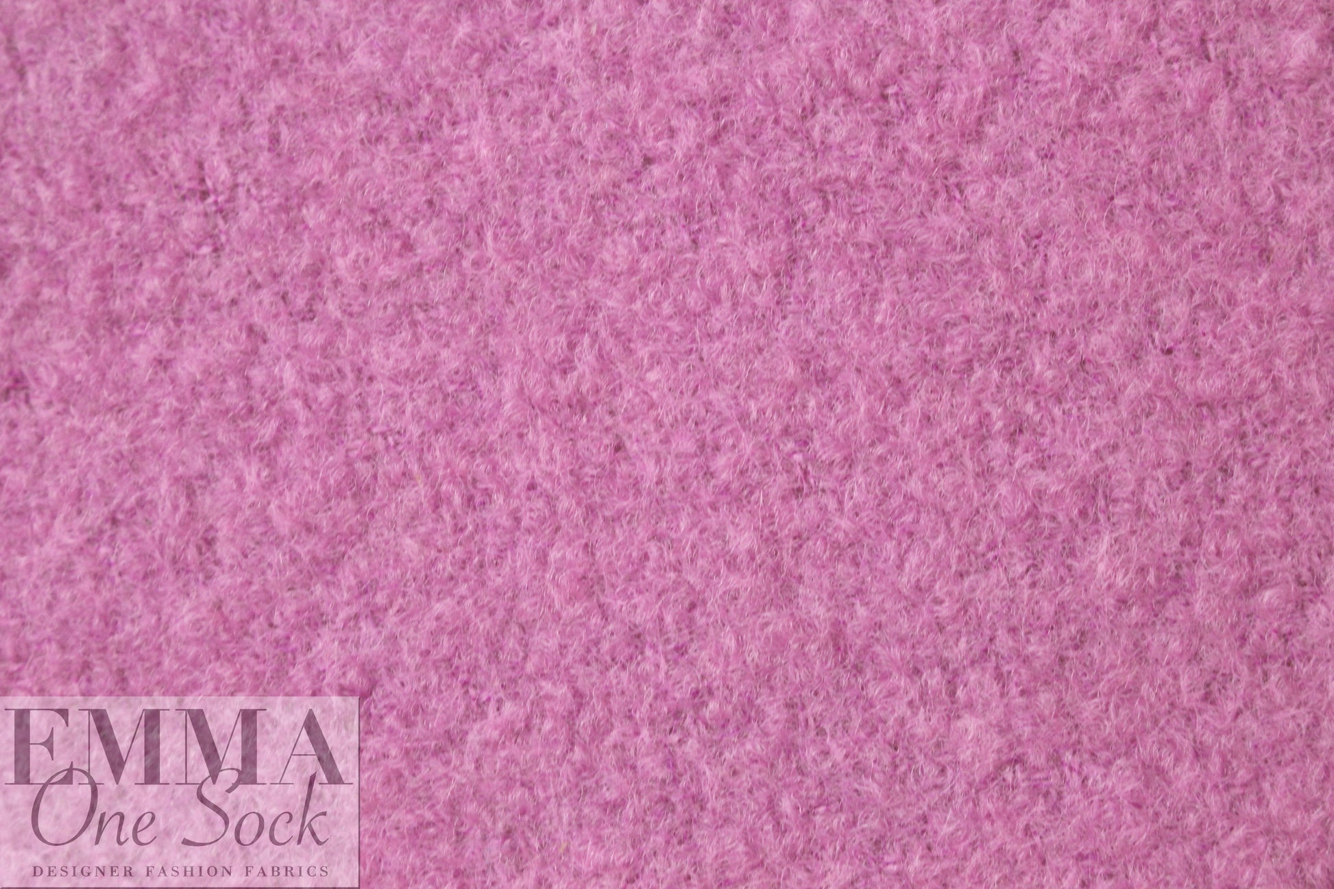 Italian lilac pink textured boiled wool coating