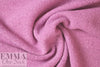 Italian lilac pink textured boiled wool coating