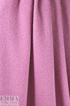 Italian lilac pink textured boiled wool coating