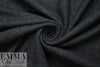 Italian textured boiled wool knit - off black