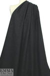Italian textured boiled wool knit - off black