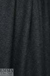 Italian textured boiled wool knit - off black