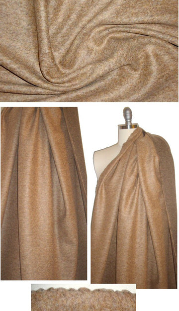 Italian boiled wool knit - toasty heather