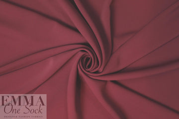 hi-tech stretch crepe 'matte hybrid' - bordeaux 1.25 yd