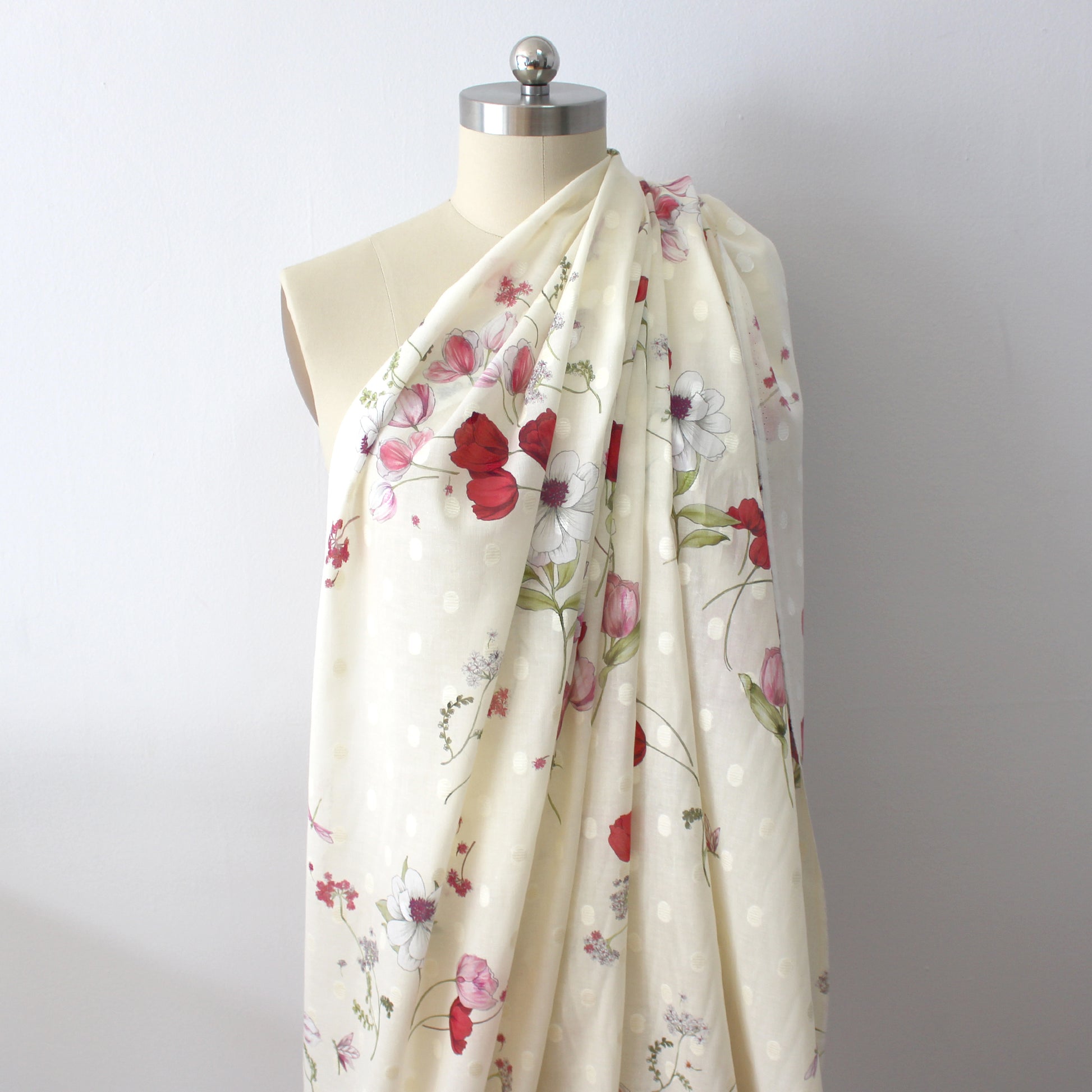 Italian 'Dutch tulips' luxury cotton jacquard
