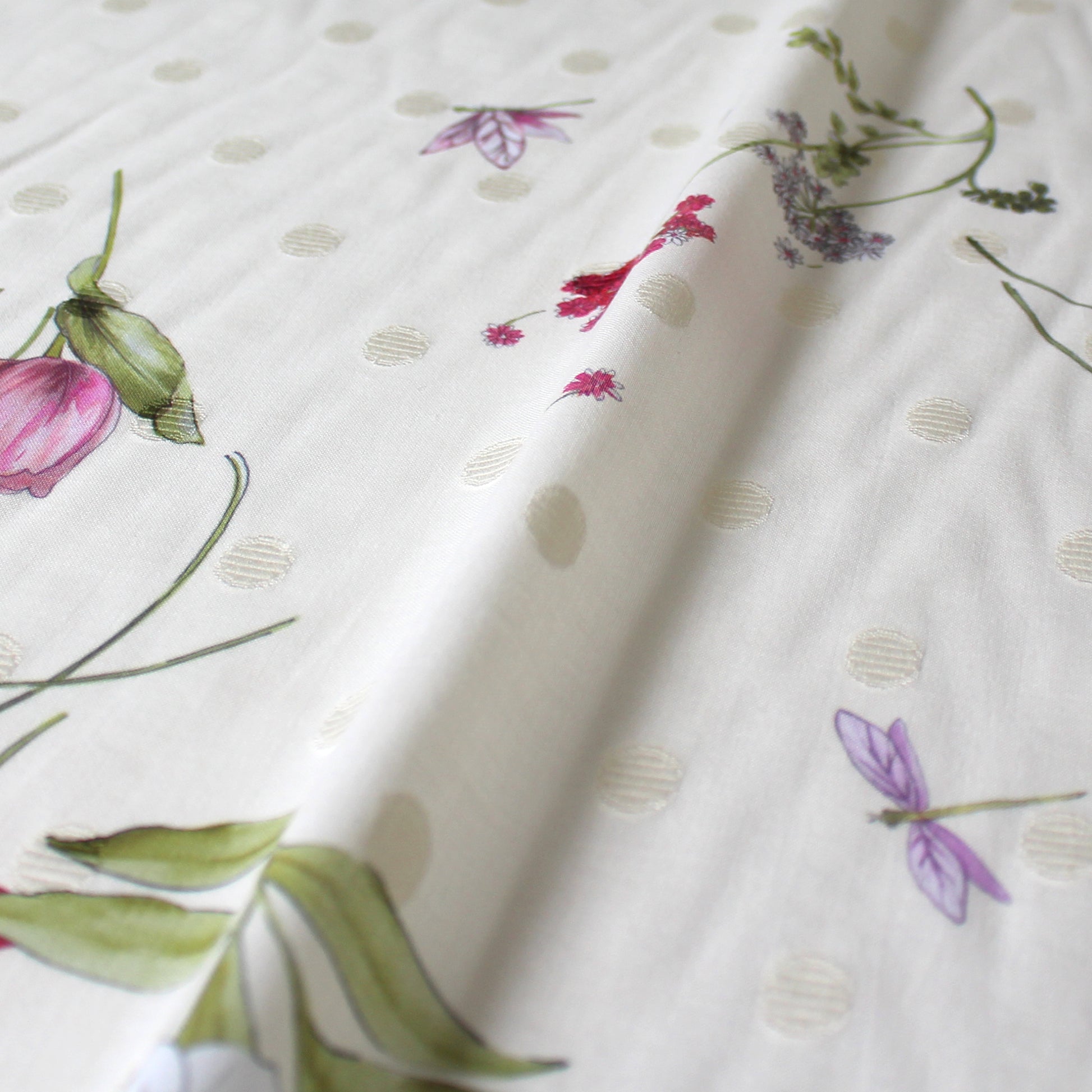 Italian 'Dutch tulips' luxury cotton jacquard